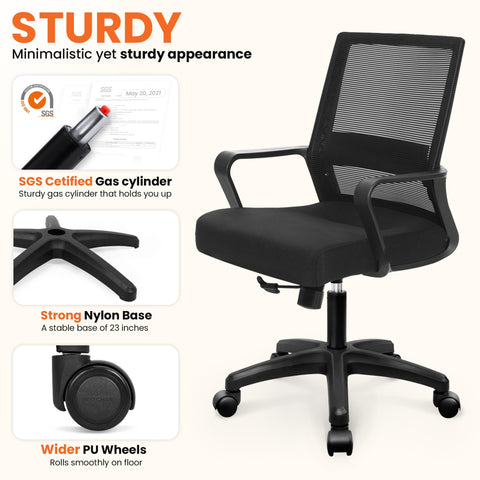 NEO CHAIR ergonomic lumbar support reduces strain during tasks