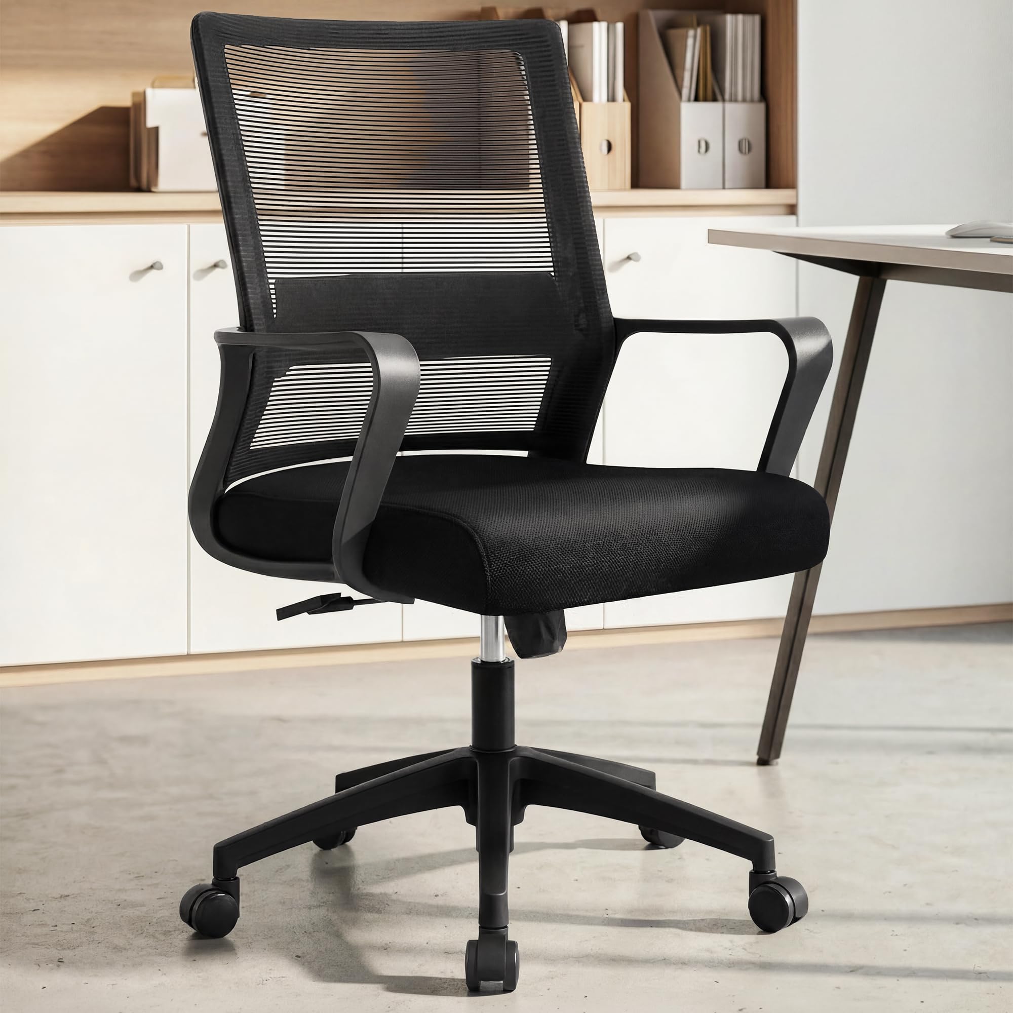 NEO CHAIR office mesh back shows breathable support for long work sessions