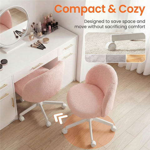 NEO CHAIR quiet casters glide on carpet or floor.