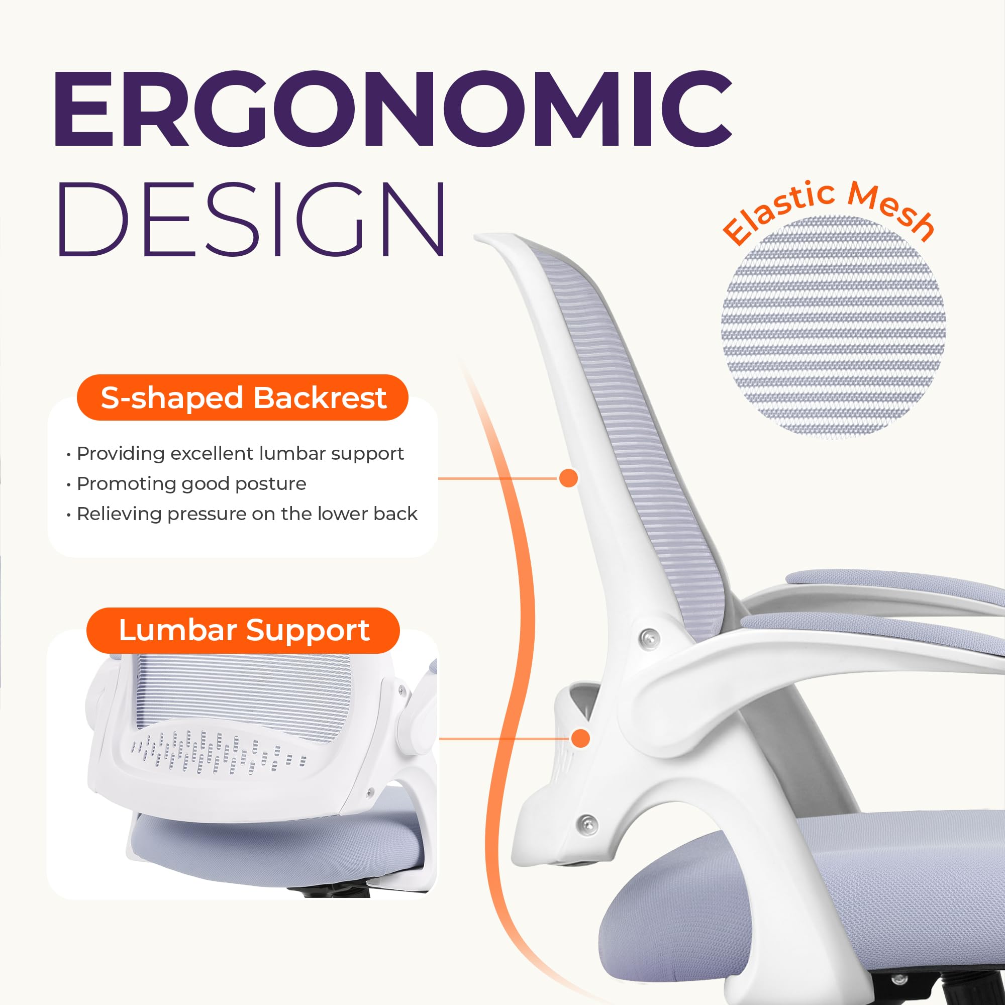 NEO CHAIR adjustable seat height and tilt for personalized seating
