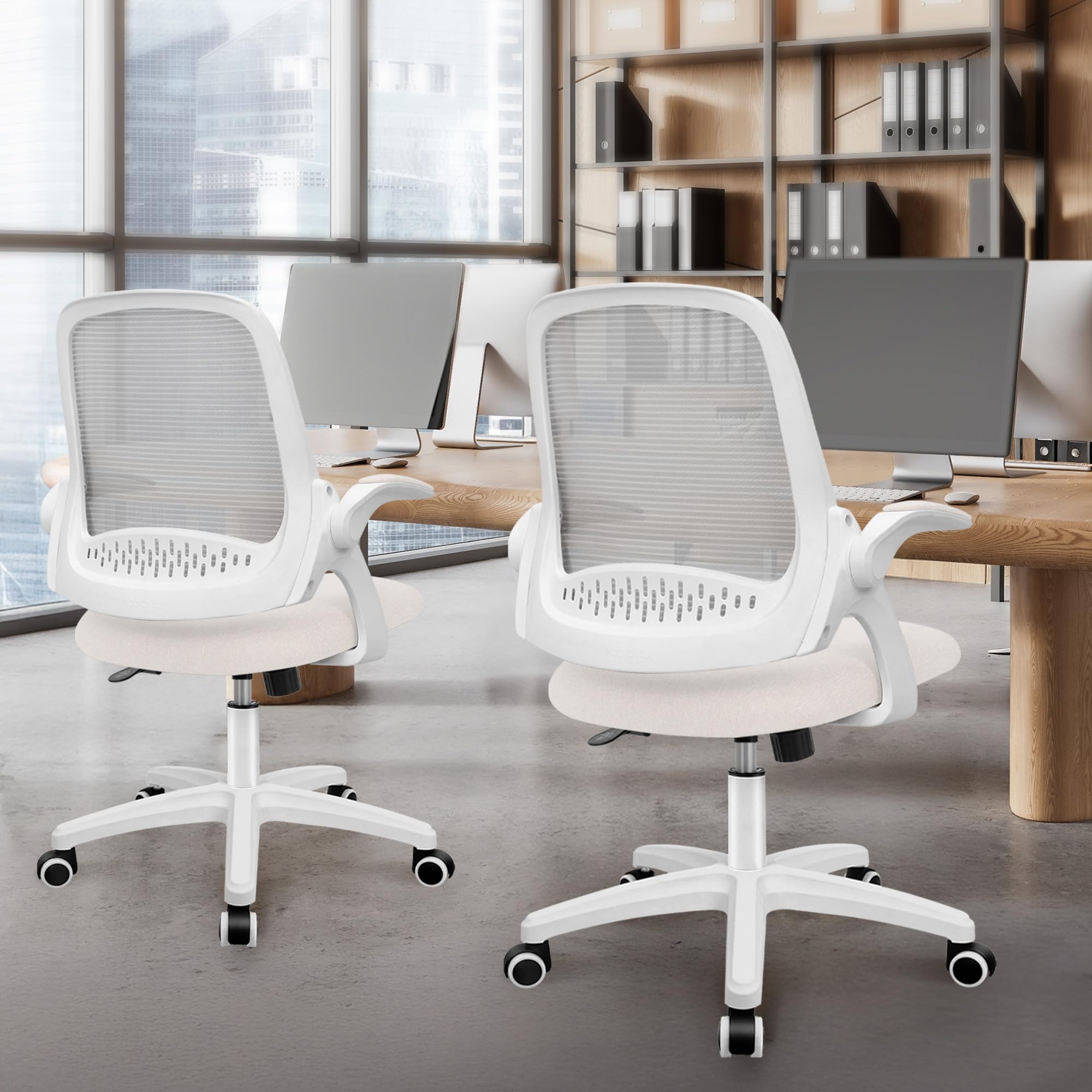 Neo Chair SGS-certified gas lift ensures dependable height adjustment.