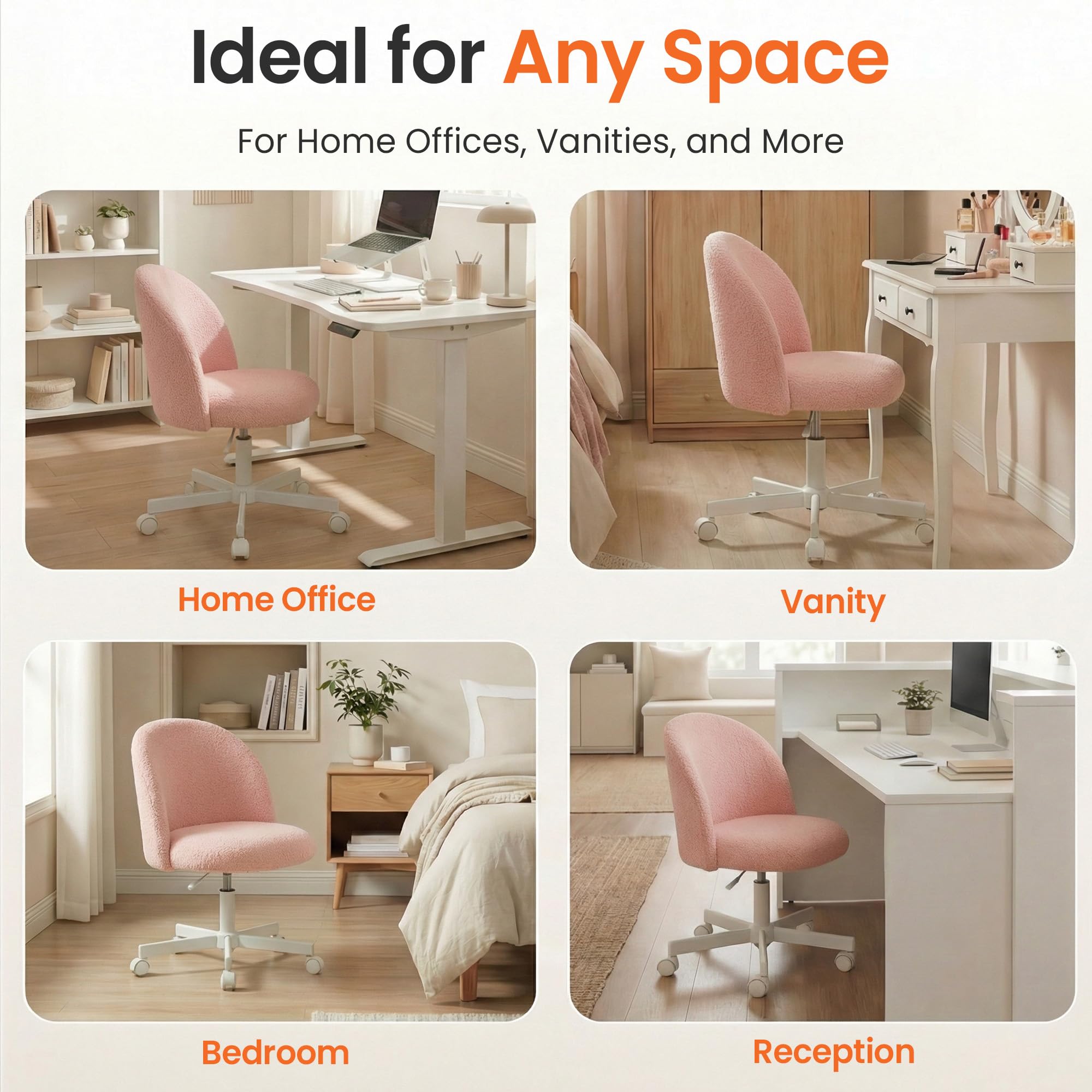 NEO CHAIR soft teddy texture enhances your morning routine.