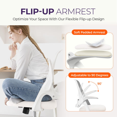 Neo Chair solid base and smooth wheels enable stable mobility.