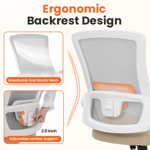 NEO CHAIR waterfall seat design promotes relaxed posture during long hours.