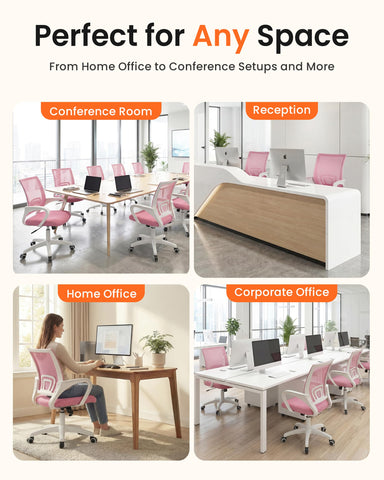 Neo Chair rolling wheels glide smoothly for easy repositioning.