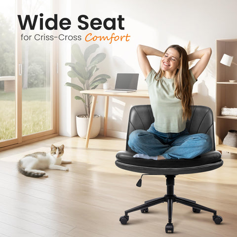 NEO CHAIR wood inner support adds sturdy base for long tasks