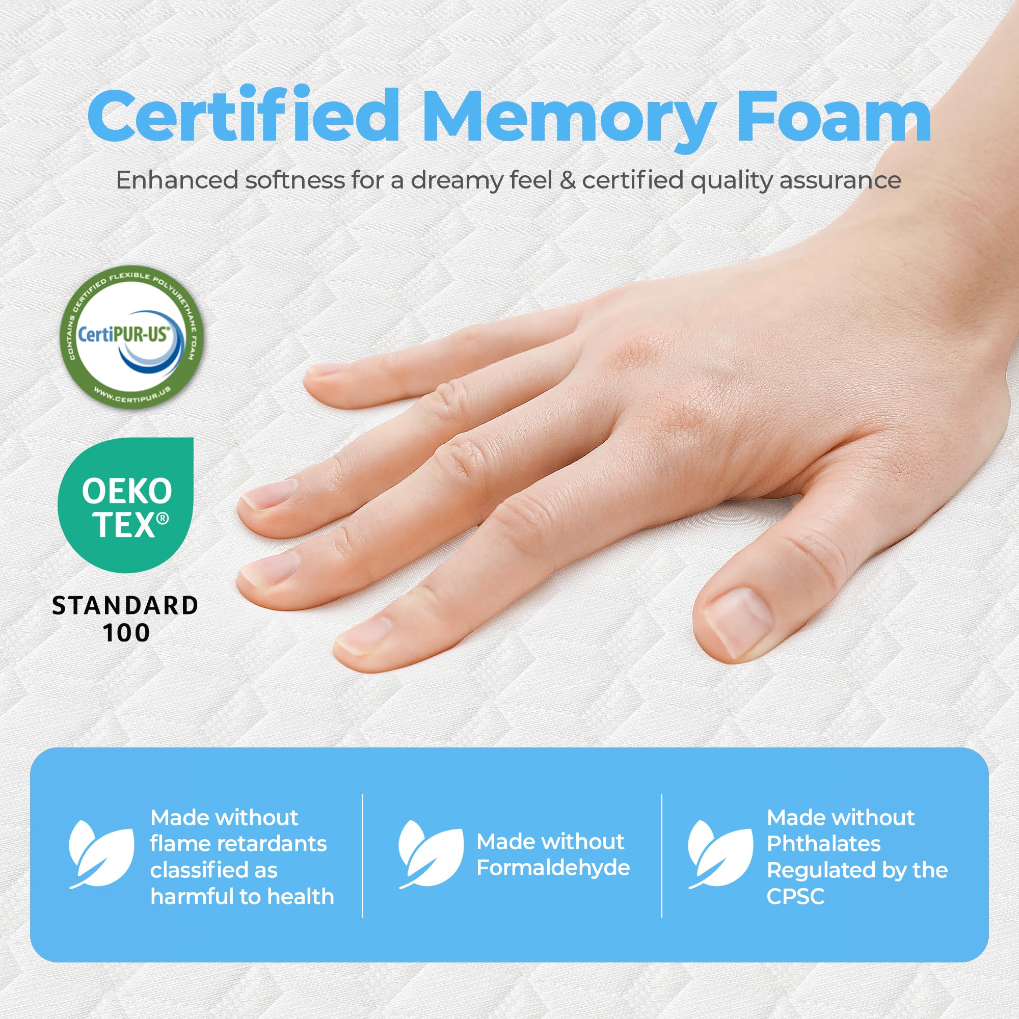 Neo Sleep 8in twin memory foam with balanced support for all sleep positions