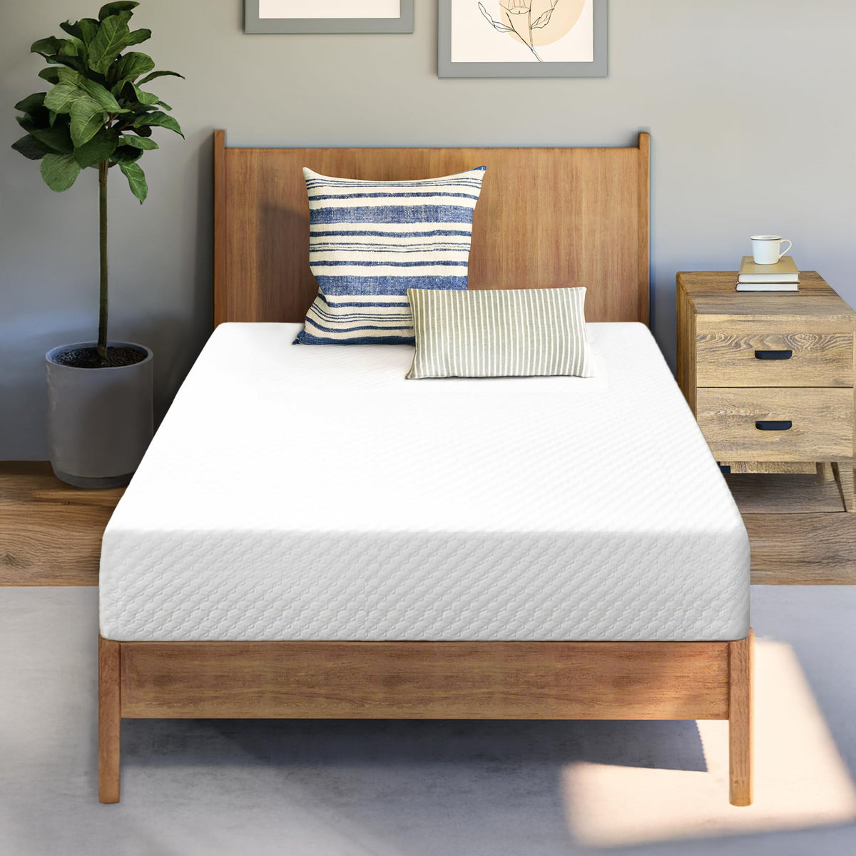 Neo Sleep twin cover, breathable and fiberglass-free for easy cleaning.