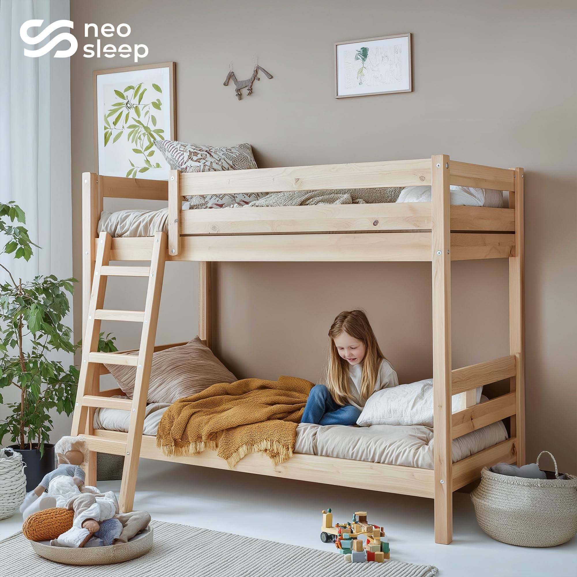 Neo Sleep twin room setup for dorms or bedrooms.