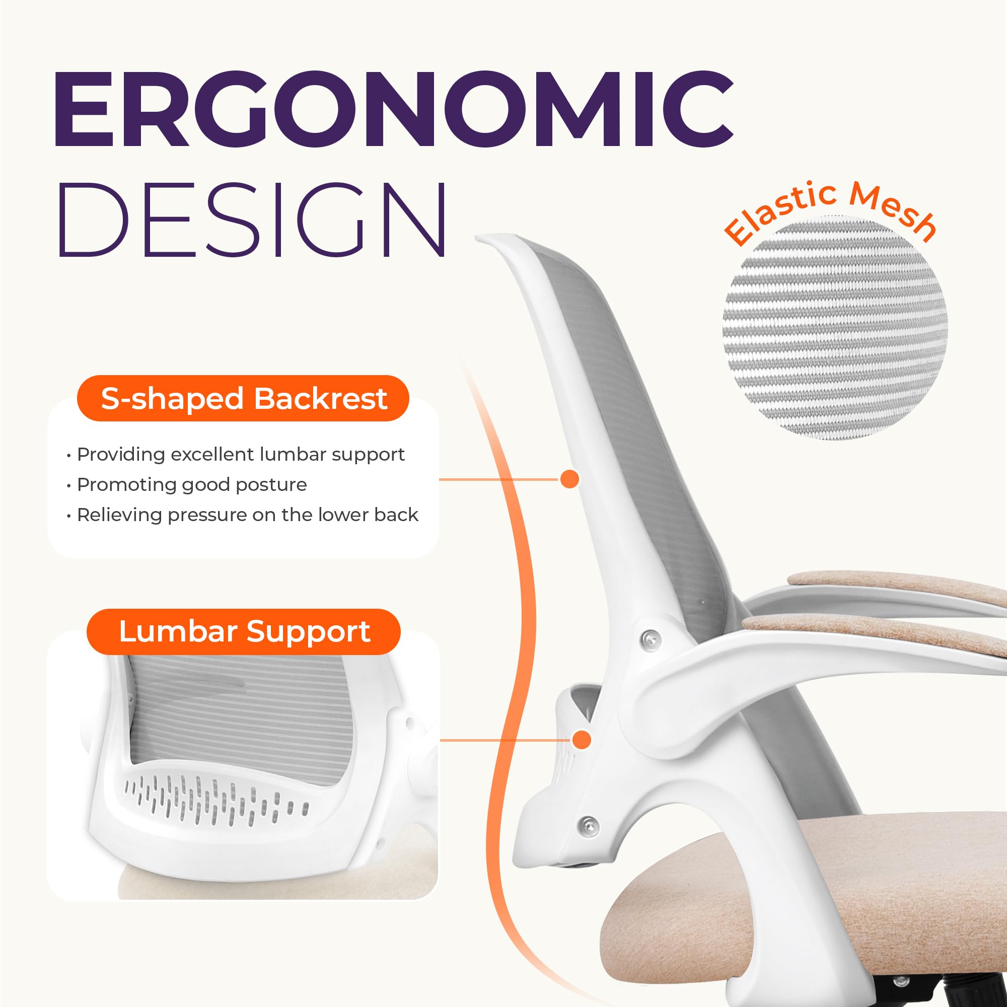 NEO CHAIR adjustable seat height enables personalized comfort.