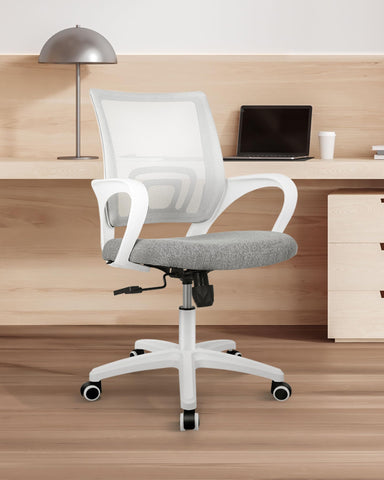 NEO CHAIR grey finish complements modern home offices