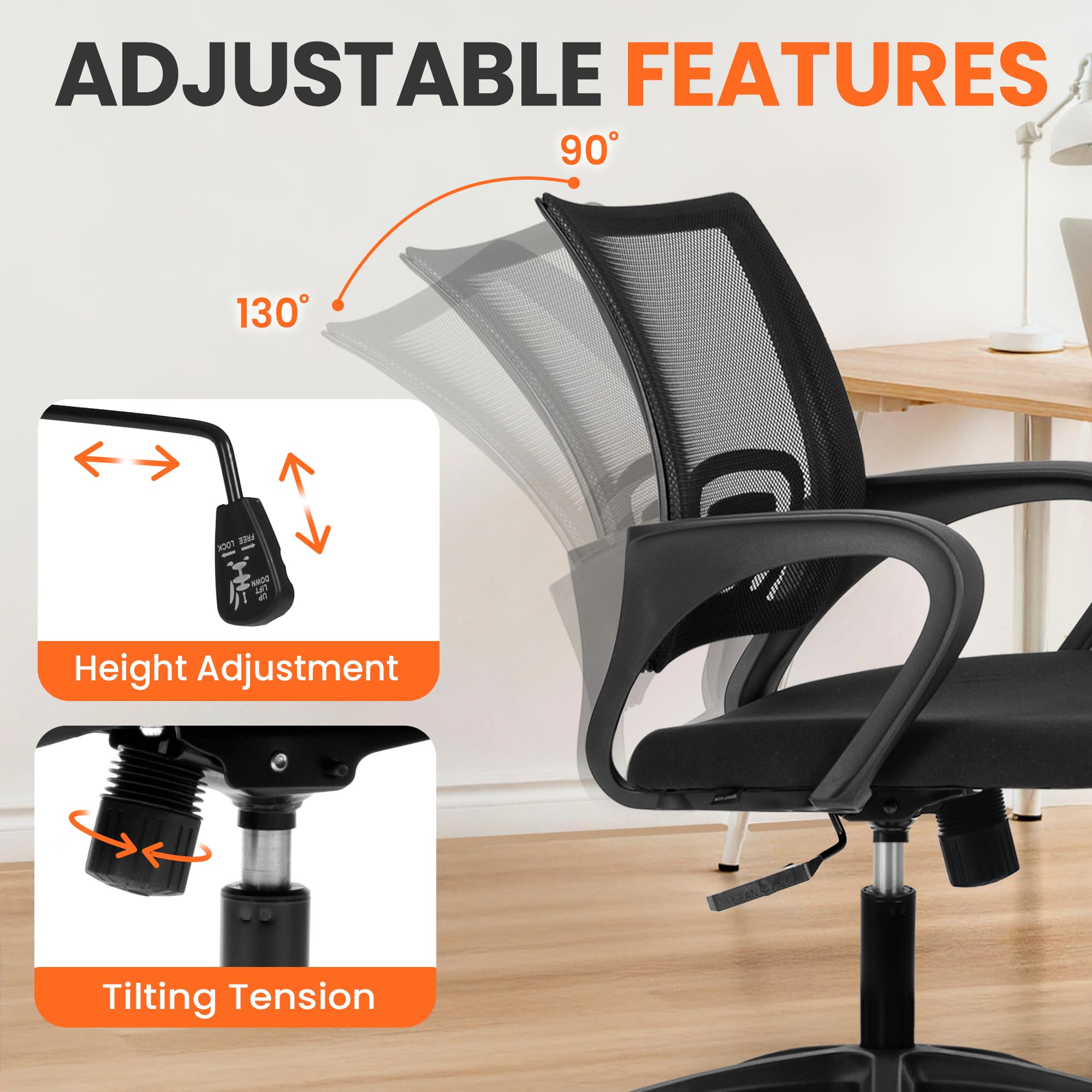 NEO CHAIR height and tilt adjustments tailor seating for precise alignment