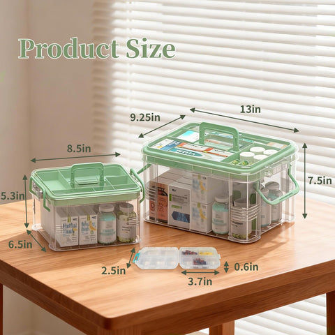 NEOCUPPIXE detachable tray inside medicine organizer for small items