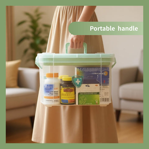 NEOCUPPIXE portable first aid box with handle for transport