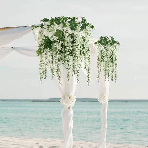 NEOONES wisteria vines table arrangement enhancing parties with real-looking petals