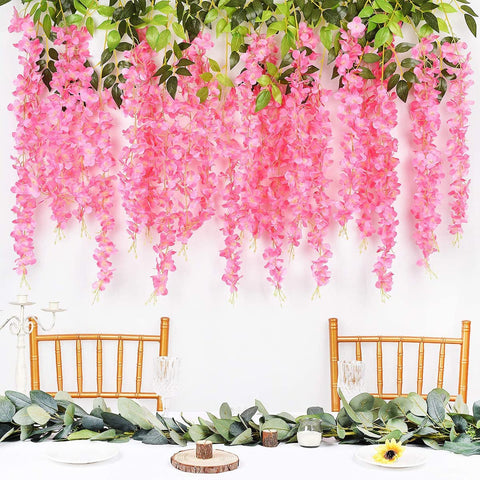 Neoones wisteria vines table centerpiece pink, creates elegant focal points at events.
