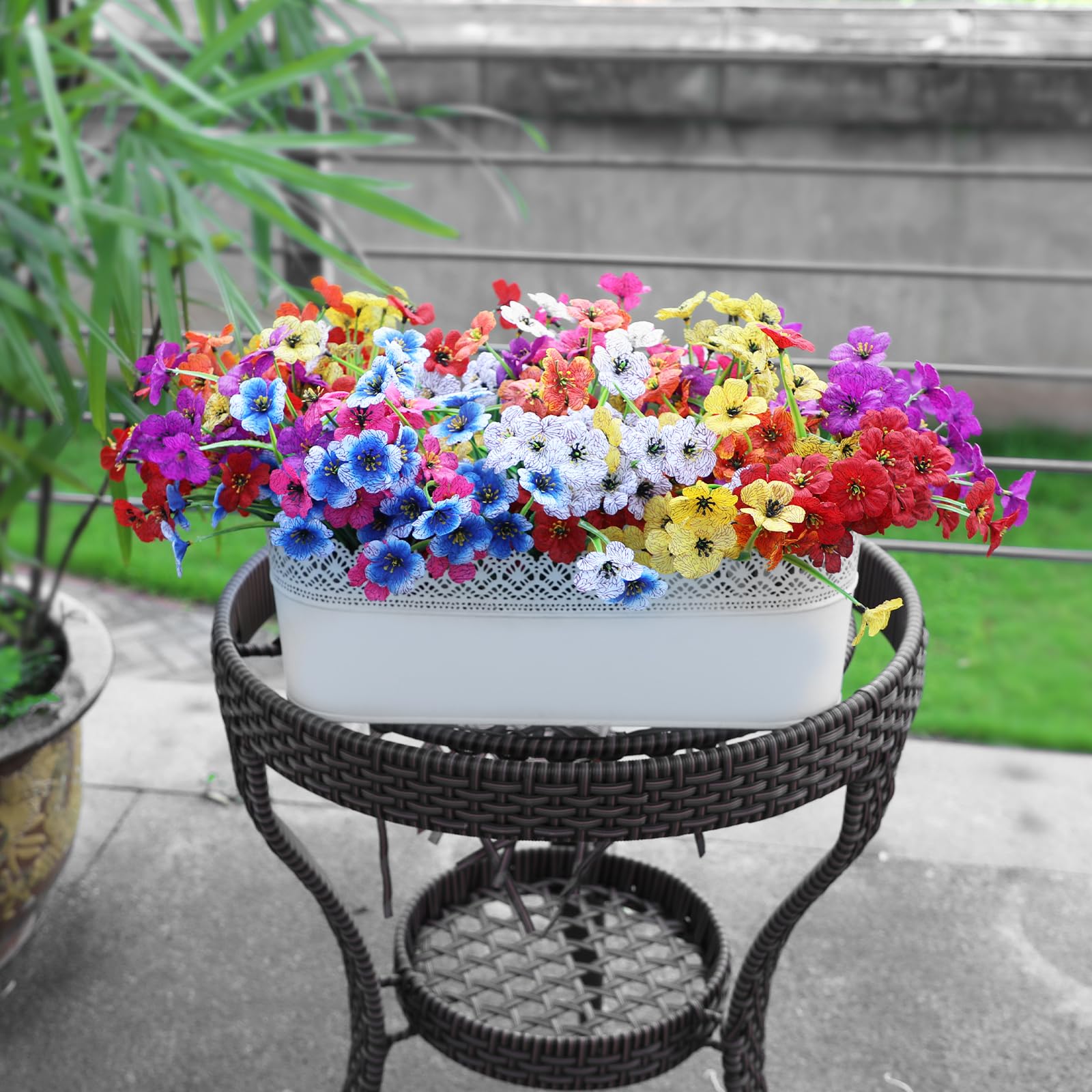 Nepfaivy bundles with adjustable stems for custom height in pots.