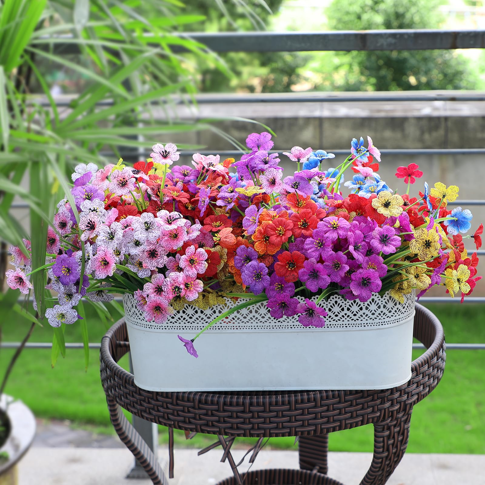 Nepfaivy outdoor planters show versatile decoration ideas and layouts