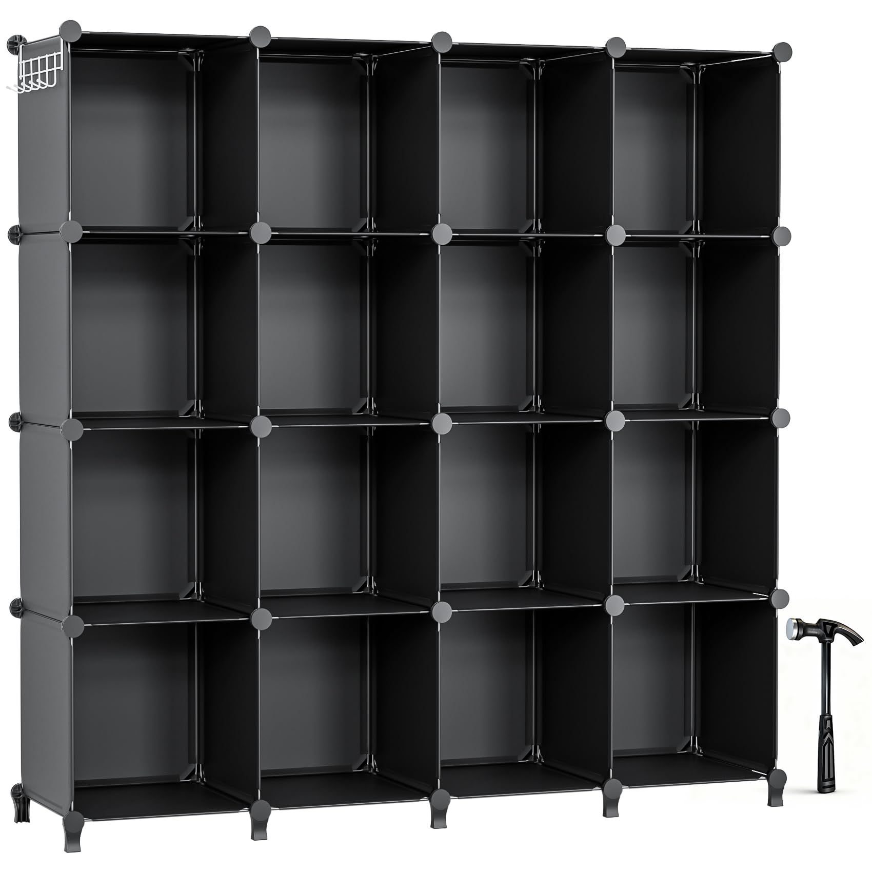 Neprock 16 cubby closet assembly for tidy storage