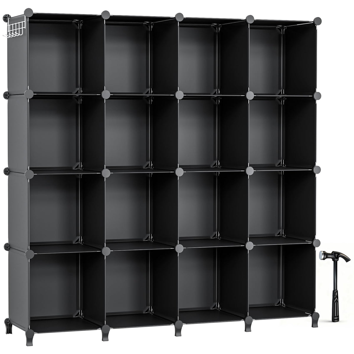 Neprock 16 cubby closet assembly for tidy storage