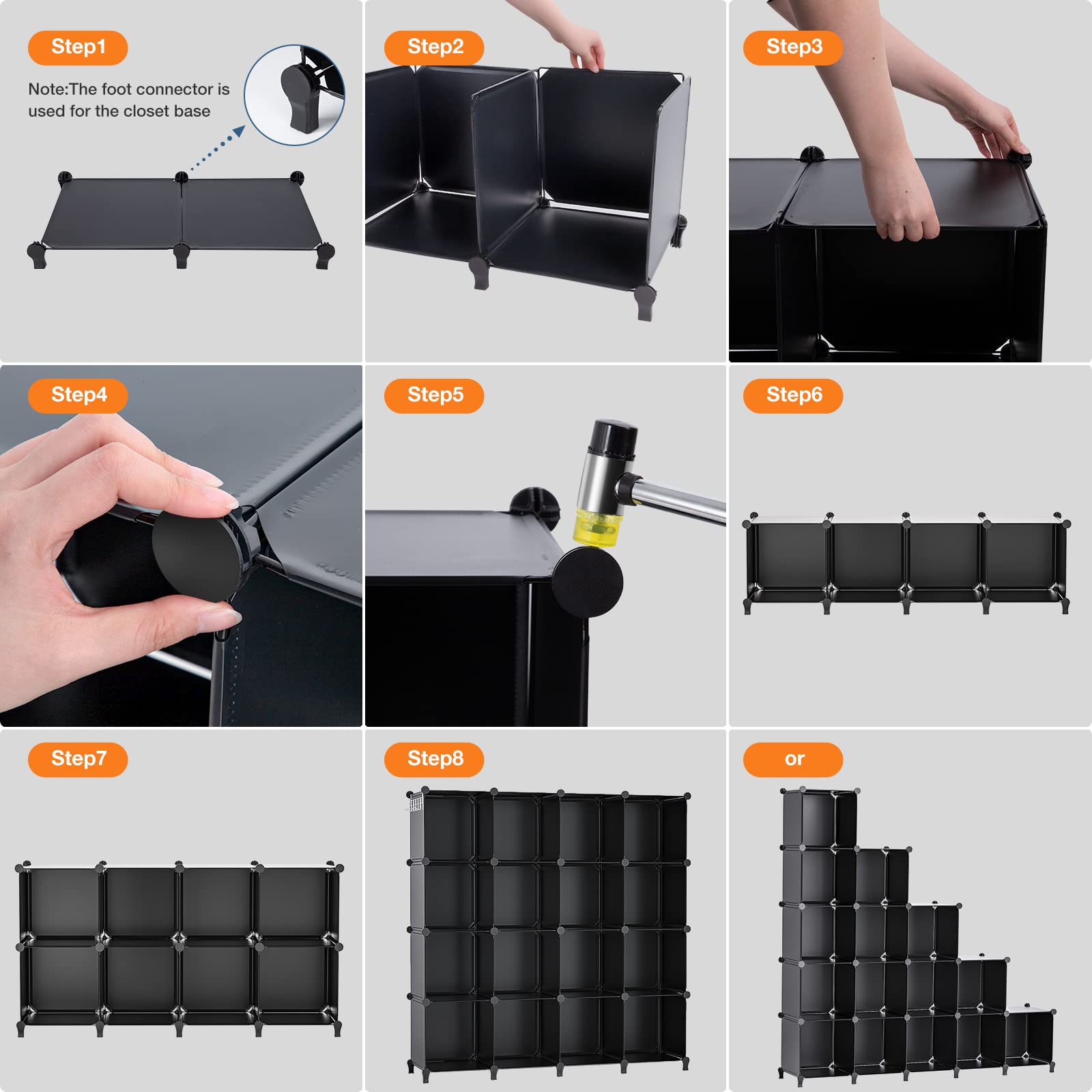 Neprock modular storage system offers flexible closet organization