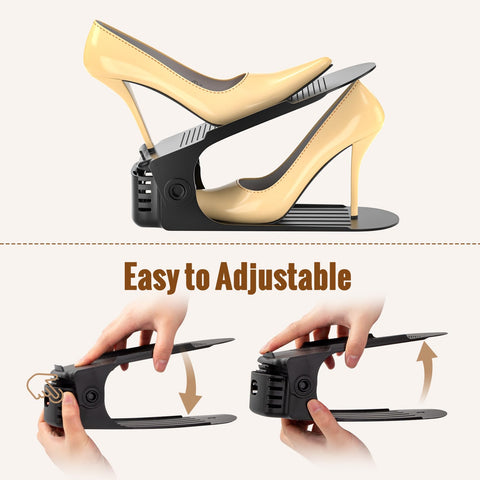 Neprock Shoe Slots Organizer anti-slip design keeps shoes secure.