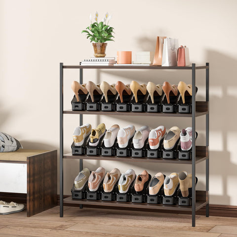 Neprock Shoe Slots Organizer fits closet or entryway storage.