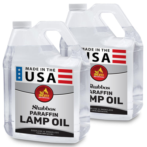 Ner Mitzvah 1 gal paraffin lamp oil bottle ready for indoor lighting use