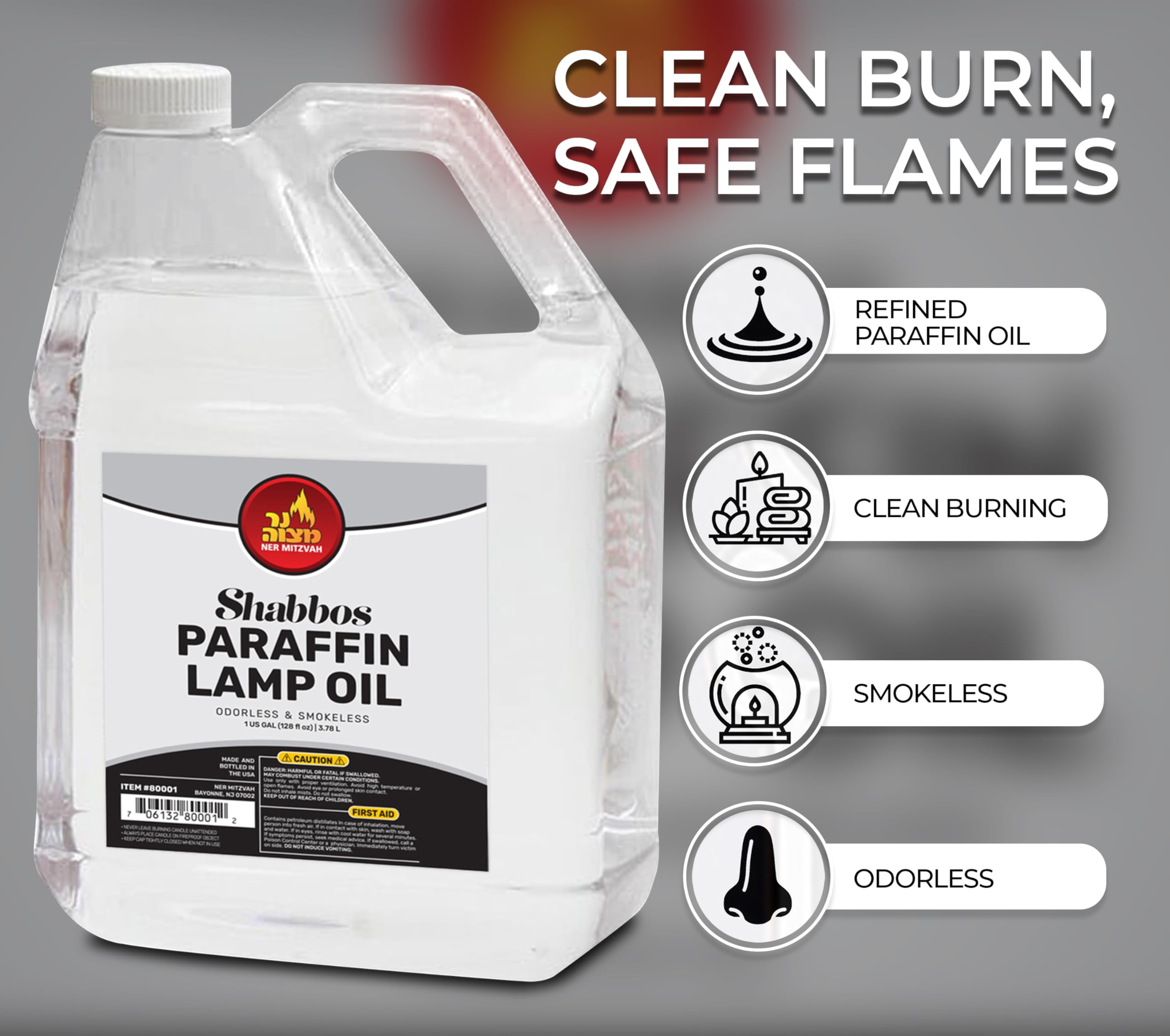 Pouring Ner Mitzvah lamp oil for a clean burn