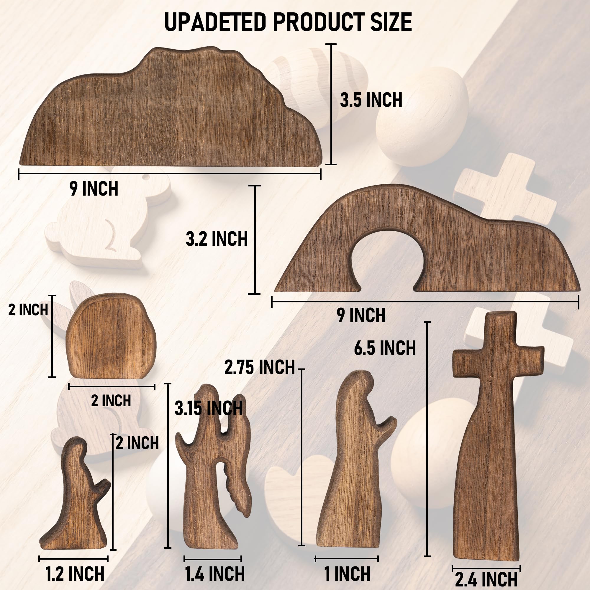 NEROSUN premium wood construction ensures durable, timeless Easter decor