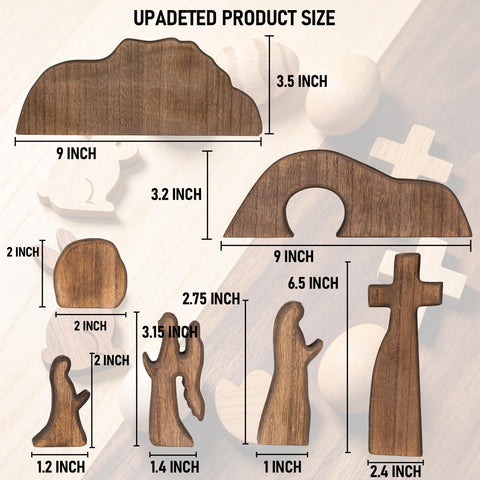 NEROSUN premium wood construction ensures durable, timeless Easter decor