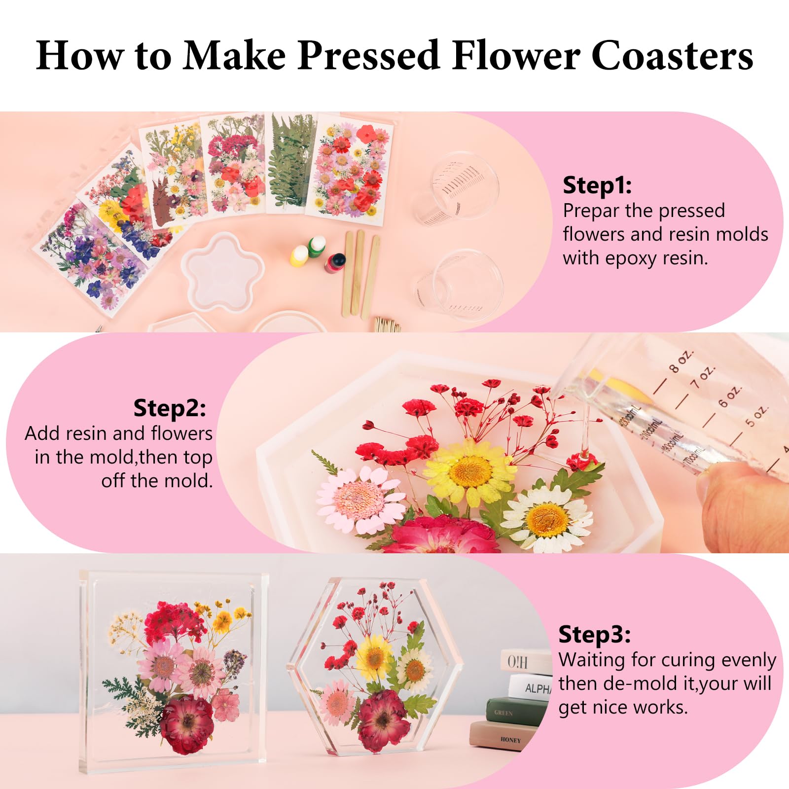 Gift-ready packaging of NESCCI dried flowers for gifting crafts