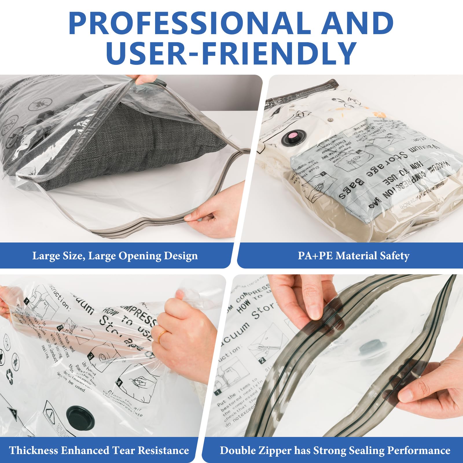 NESCCI travel and home use vacuum bags organize luggage