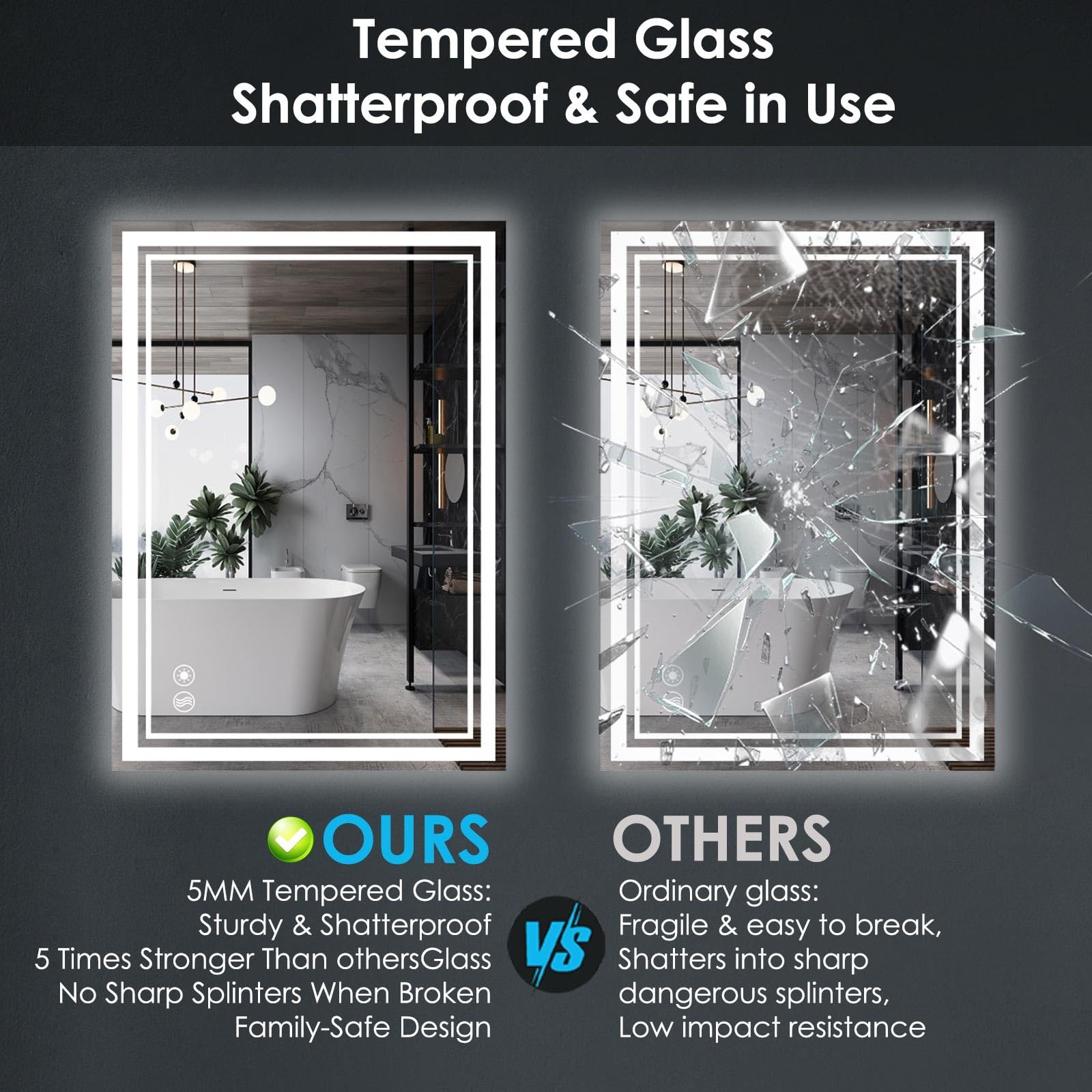NESDCC aluminium frame and explosion-proof glass for durable safety