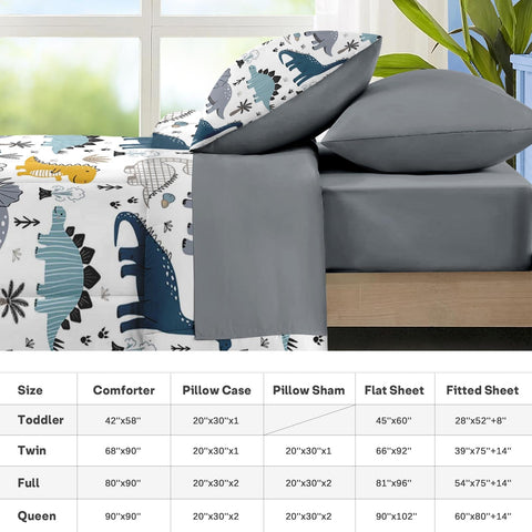 Nesker kid-friendly bedding brightens a room with playful energy.