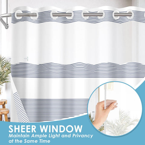 Nesphy clear mesh top lets light in while preserving privacy.