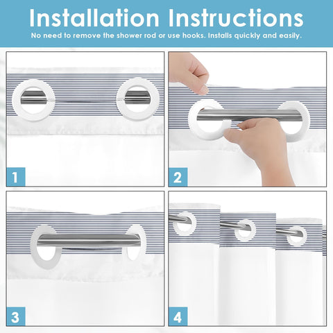 Nesphy open grommet design for quick, hook-free installation.