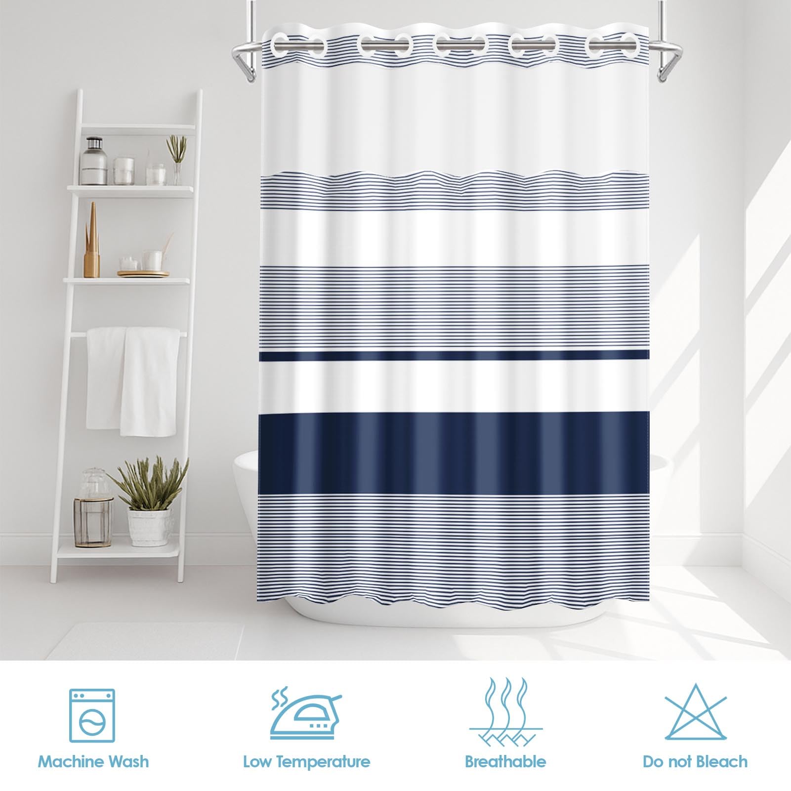 Nesphy polyester fabric is waterproof and stain resistant for easy care.