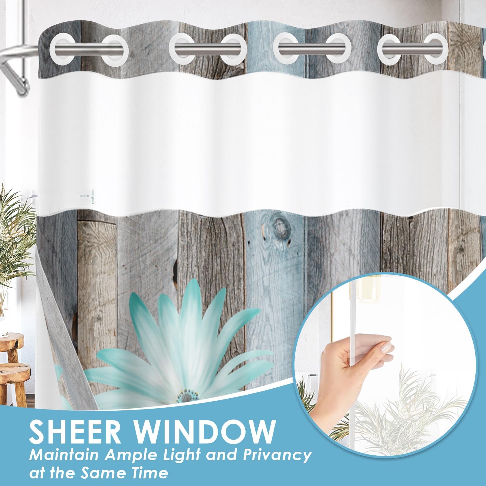 Nesphy transparent top window design provides light while preserving privacy