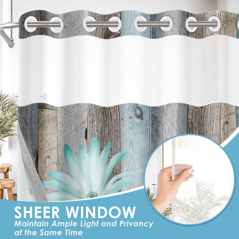 Nesphy transparent top window design provides light while preserving privacy