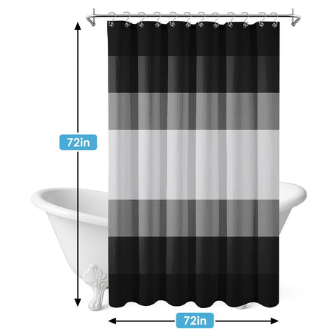 Nesphy rust-resistant metal hooks keep the curtain secure in humid bathrooms.