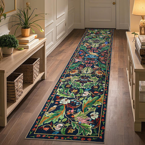 nesrt botanical runners bedroom-bathroom rug blends decor, comfort, and practicality
