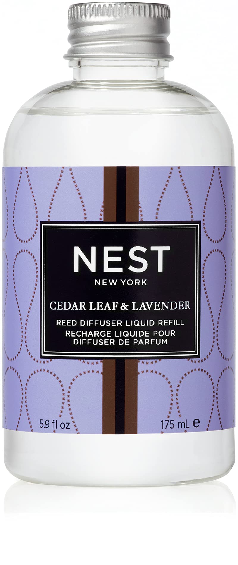 NEST New York Cedar Leaf & Lavender refill bottle for reed diffuser aroma