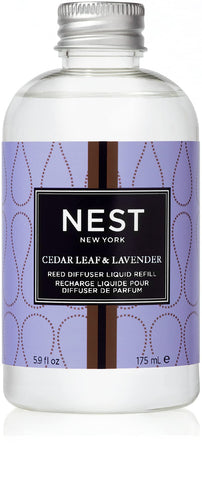 NEST New York Cedar Leaf & Lavender refill bottle for reed diffuser aroma