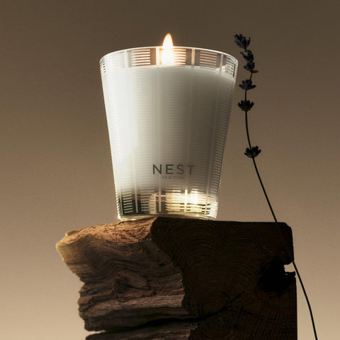 Nest New York close-up of cedar leaves and lavender aroma.