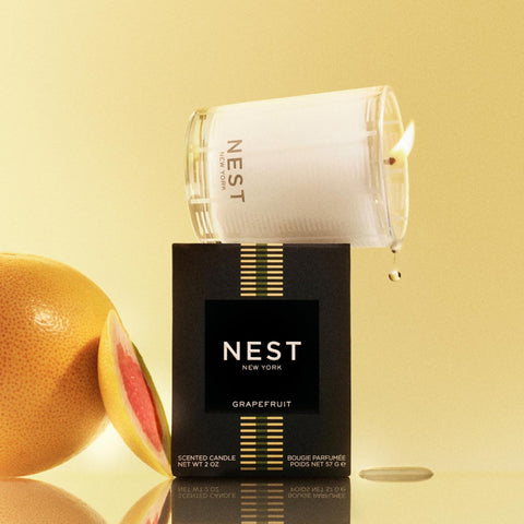 NEST New York cruelty-free vegan candle with clean, even burn.