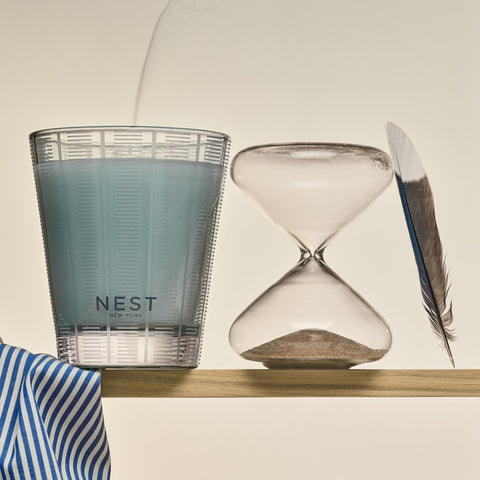 Nest New York Driftwood Chamomile candle blends sandalwood and vanilla for relaxing rituals