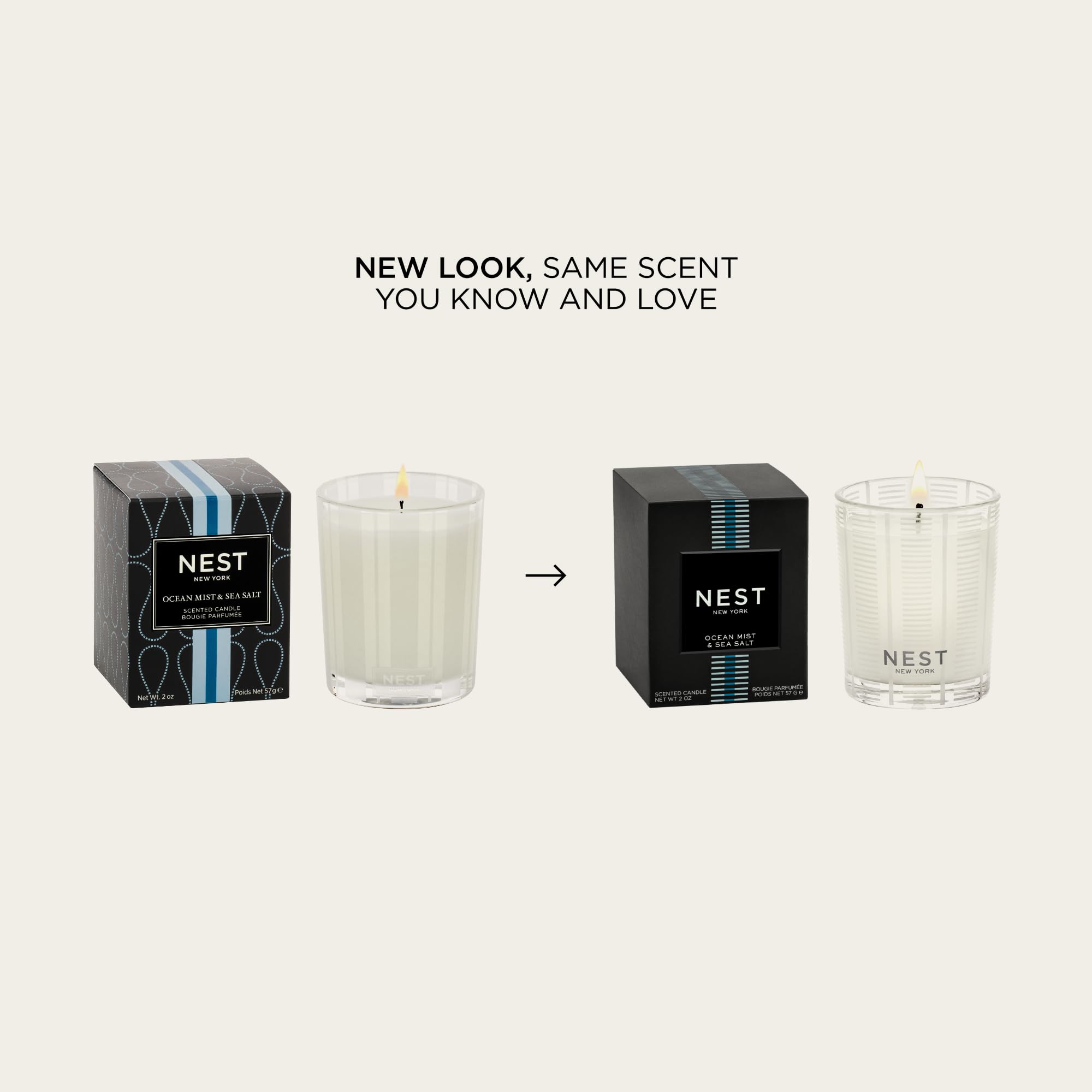 Nest New York etched-glass votive close-up shows frosted stripes for elegant decor