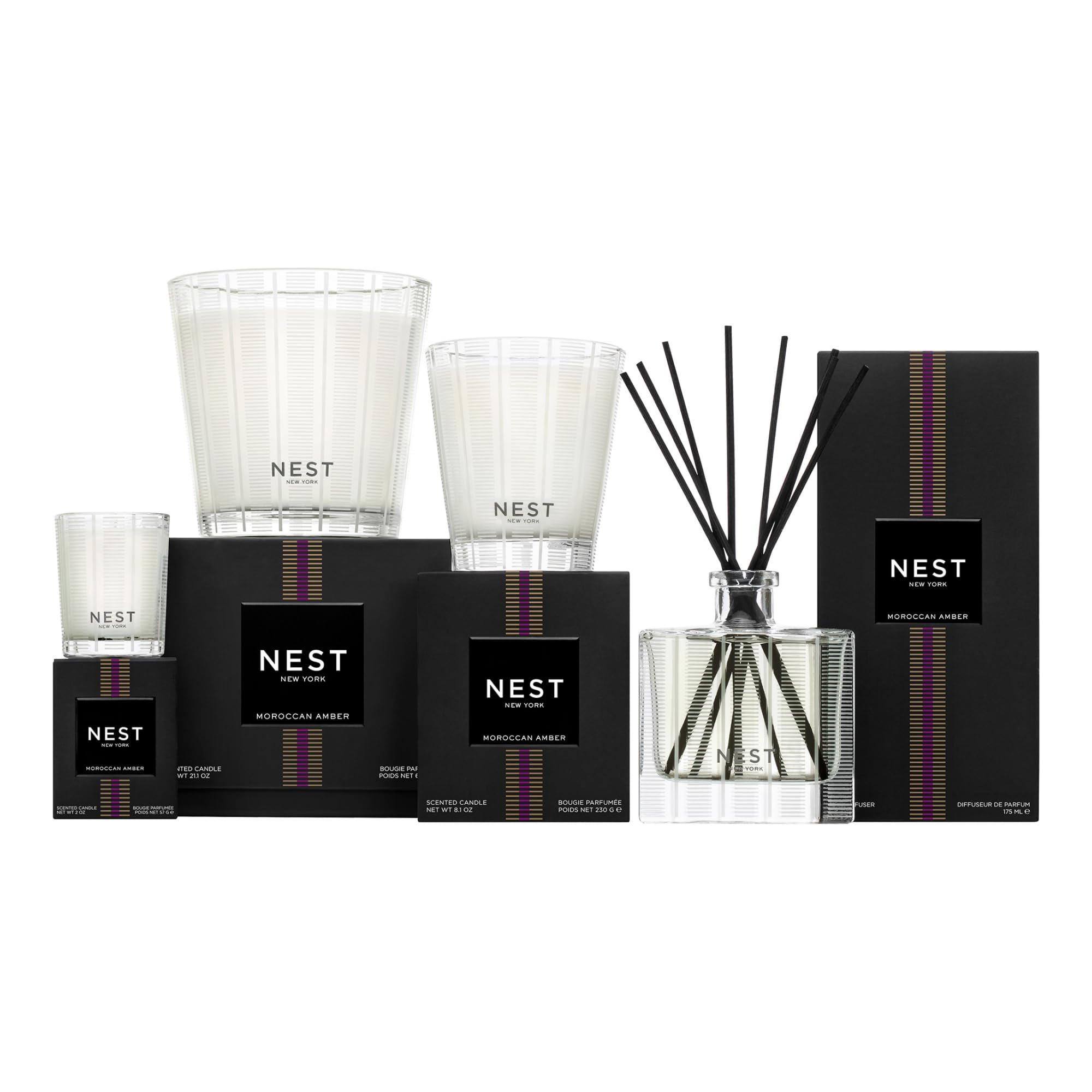 Even burn with centered wick in Nest New York candle.