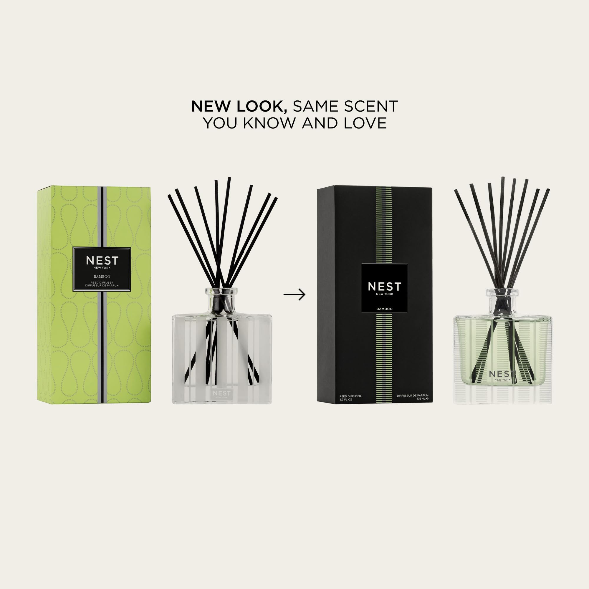 Nest New York Bamboo reed sticks diffuse fragrance evenly for steady scent release.
